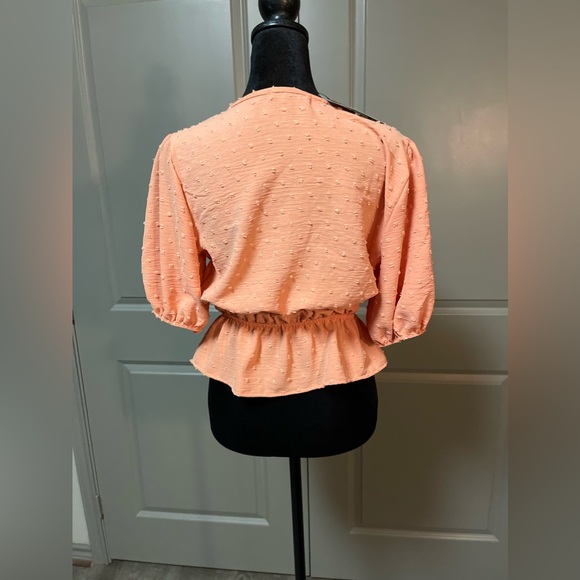 Orange blouse size medium - Picture 2 of 4